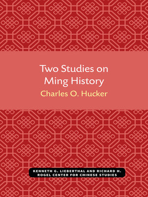cover image of Two Studies on Ming History